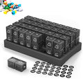 4 Weeks Pill Box Organizer, Monthly am pm Pill Holder, Travel Pill Container Large Capacity, Moisture Proof Medicine Caddy 32 Compartments, Easy Open & Fill Pill Dispenser, Arthritis Friendly