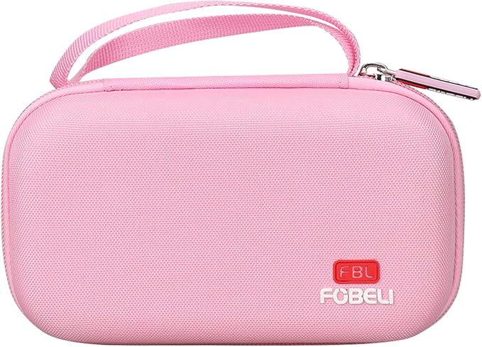 FBLFOBELI Hard Travel Case for NuFACE Mini/MINI+ Starter Kit, Hunvva EP-300 Mini Microcurrent Facial Device (Case Only) (Pink)