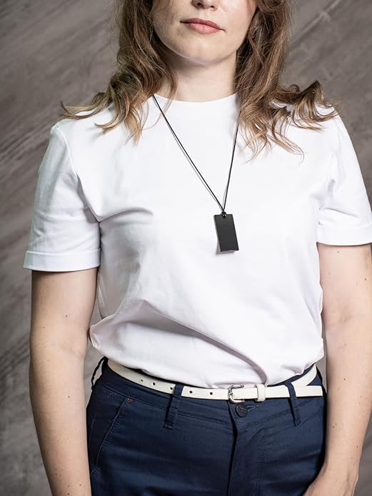 Shungite Pendant Necklace - Harmonizing Shield Defense - Wearable Shungite Crystal for Stress Down and Vitality Up - Shungites Stones from Russian Mine