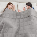 anfie Weighted Blanket King/Queen Size for Adults (80"x87" 20lbs Grey),Cooling Heavy Blanket for Sleeping Perfect for 190-210 lbs, Breathable Blanket for Adults & Couple All Season, Machine Washable