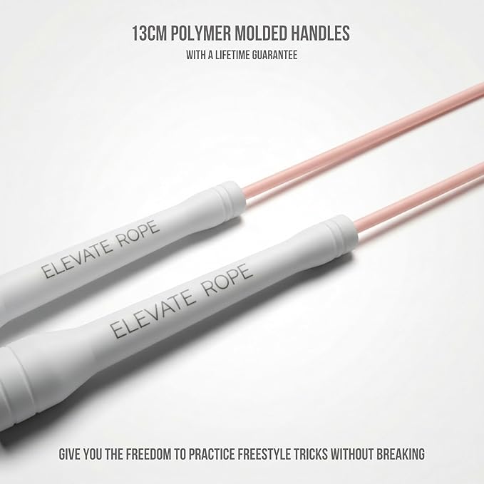 Elevate Rope Professional Beaded Jump Rope - 3m Adjustable, Quality Beads & Poly Cord - For Freestyle, Cardio & Tricks - All Levels & Indoor/Outdoor Use