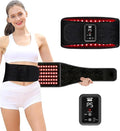 Red Light Belt for Back & Abdomen, Cordless Infrared Light Wrap with Pulse/Vibration Massage & Timer, Relaxing Waist Wrap for Daily Wellness, Gift for Family