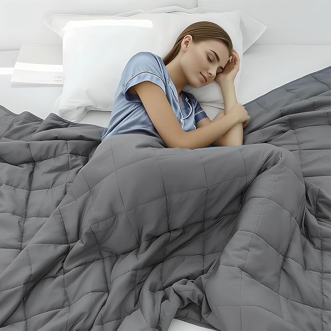 Hillhub Weighted Blanket for Adults, Multiple Sizes for Weight 30-350 lbs, Machine Washable