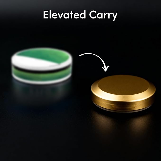 Aluminum Zyn Can – Slim Metal Zyn Container for Pouches & Snus | Core Series | Gold