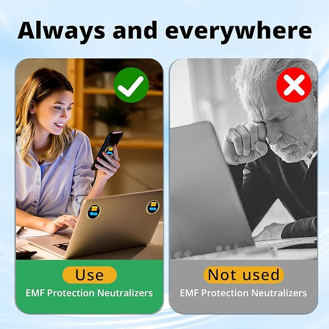 6 Pcs Cell Phone Protection Stickers Neutralizers for Smartphones, Tablets, Laptops, Computers, WiFi, TV, Monitors