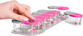 Sagely Smart XL Weekly Pill Organizer AM/PM - Medicine Storage Organizer with Reminder Alarm App (Large Enough to Fit Fish Oil, Cod Liver Oil, Vitamin D Supplements & Vitamins) (Pink/Gray)