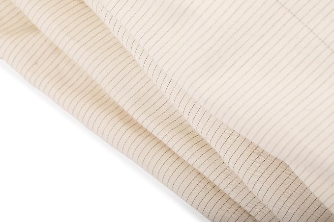 Premium Fitted Sheet Full,10% Conductive Silver, 90% Cotton, Earthing Sheet, 400 Thread-Count Luxurious Feel, Grounding Sheets, Better Sleep, Fitted Sheet (Beige, Full)