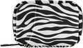 xigua Zebra Pill Case 7-Day Travel Pill Organizer Box with Zipper Closure for Vitamins, Medication and Supplements