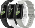 Honecumi Replacement Bands for Fitbit Inspire 3 - Silicone Sport Wristband Strap Bracelets for Women and Men - Colorful Accessories, S/L