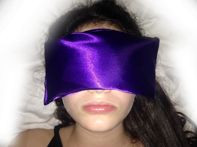 Lavender Eye Pillow- Silky Eye Pillow for Yoga, Meditation Relaxation. This Eye Mask Is Perfect for Sleeping. Made of Lavender Flowers Organic Flax Seed. Get One for Yourself or As a Gift.