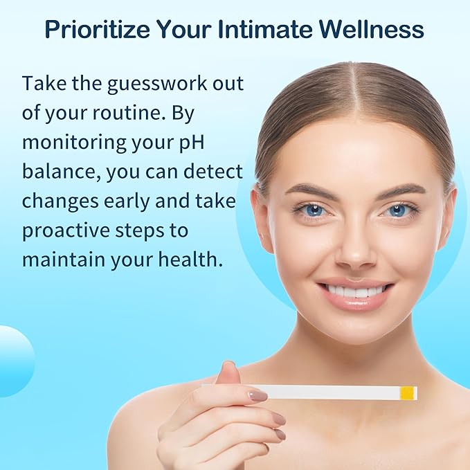 At-Home Vaginal pH Test Kit: 30 Strips + 30 Individually Wrapped Swabs - Fast & Accurate Feminine Health Monitoring for pH Balance, BV & Yeast Infection - Professional Grade