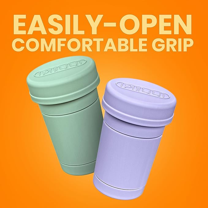 Pilli CVS Pill Bottle Decorative & Functional Cover for CVS Prescription Bottles – Prescription Pill Bottle and Cap Cover – Durable Silicone – Medication Cover – Reusable (Lavender)