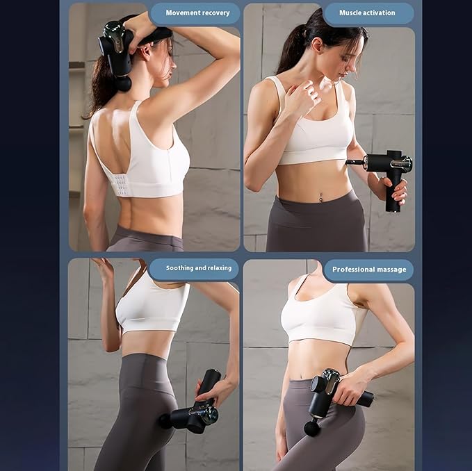 Smart massage gun, men's muscle massage gun, a professional massage for hitting the back, legs, neck, buttocks, etc., used to relieve muscle fatigue, relaxation, and a must-have for home fitness.