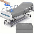 2 Pack Hospital Bed Sheets Set,Hospital Fitted Bed Sheets for Home Use & Hospital Care Beds,Waterproof Fitted Sheets with Elastic All Around,Reusable and Machine Washable,36" x 80" x 14" (Grey)