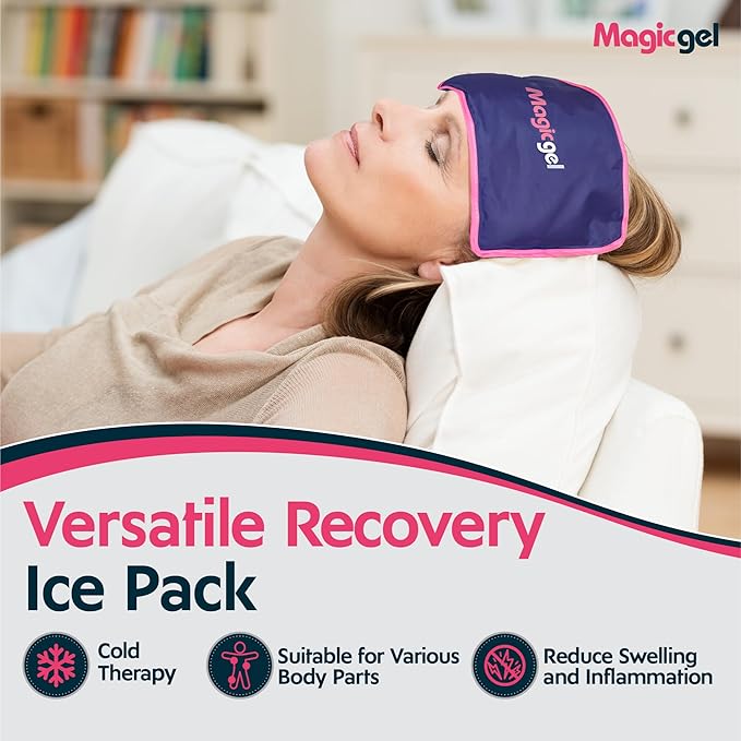 Magic Gel Premium Ice Pack - Reusable Gel Ice Pack (11.8" x 7.8") for Icing Injuries, Pain Relief, Cold Compress for Reducing Swelling - FSA HSA Eligible - | Flexible & Foldable 1 Count (Pack of 1)
