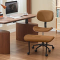 Bestier Meditation Chair with Wider Bentwood Back Support, Ergonomic Cross Legged Office Chair for Adults up to 300 lbs, 360° Swivel Adjustable Height for Multi Position (Contemporary Bentwood, Brown)