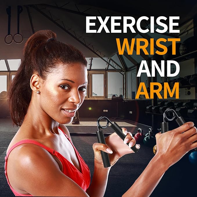 Grip Strength Trainer Set, 50-350LB, Wrist Forearm Strengthener, Metal No Slip, Hand Grip Gripper Strengthener for Strength Training and Exercise, Hand Workout Squeezer Grip Strength