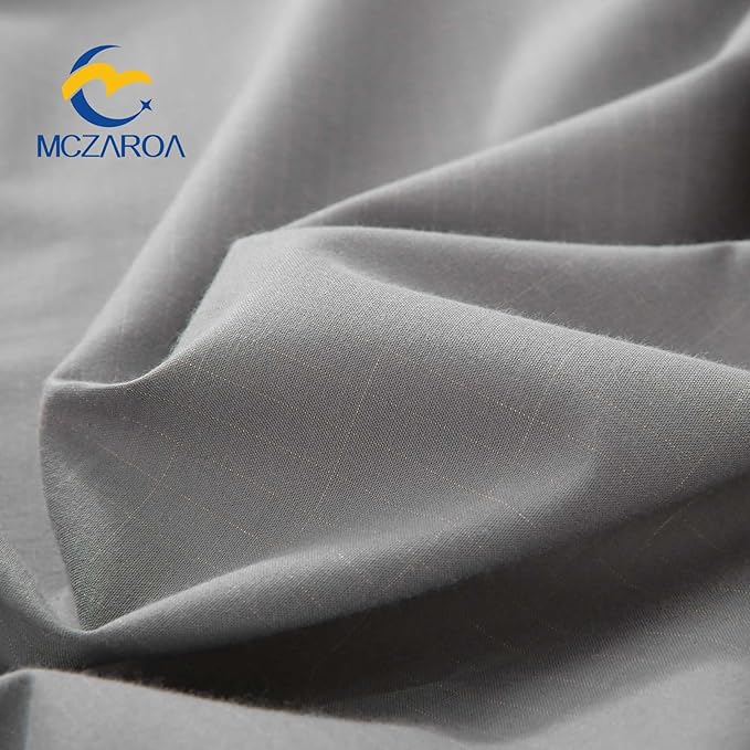 Grounding Sheets King Size, 20% Silver Fiber + 80% Organic Cotton, Conductive Fitted Grounded Bed Sheet with Deep Pocket for Bed & Sleeping (Gray, 78"x80"x15")