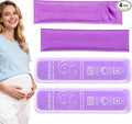 Postpartum Cold Pack, Perineal Cooling Pad Pregnancy & Hemorrhoid Pain Relief, Postpartum Ice Pack Pads with 2 Washable Sleeves (2 ice Pack+2 Fabric Cover) (Purple)