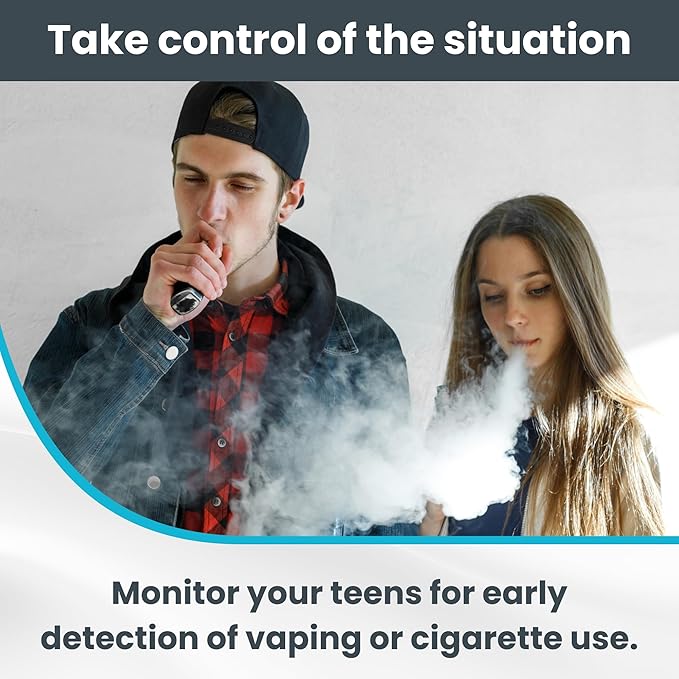 Exploro Nicotine Testing Kit at Home, Cotinine Urine Test, Highly Sensitive Nicotine Test Strips for Urine, Nicotine Test, Accurate Nicotene Test & Vape Test for Cut-Off Level 200 ng/ml (Pack of 25)