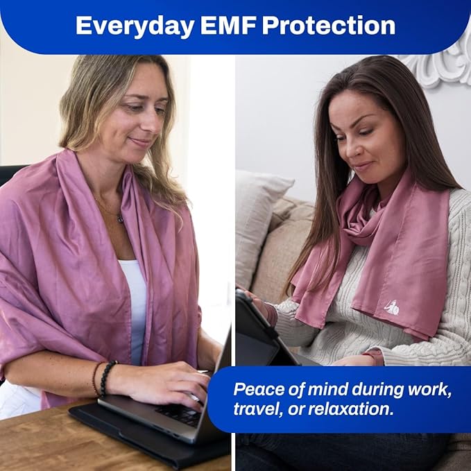 DefenderShield® EMF 5th Generation Wireless Emission Radiation Protection Shielding Scarf - One Size for Men and Women