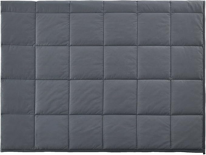 RelaxBlanket Premium Cotton Adult Weighted Heavy Blanket | 60''x80'',20lb | Enjoy Natural Deep Sleep | Dark Grey