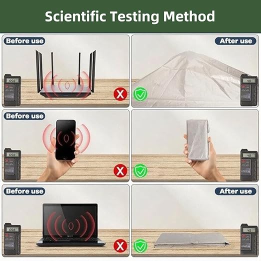 Amradield Faraday Fabric-EMI RFID Shielding-Block WiFi/RF Military Grade for Radiowave Microwave and Other Electromagnetic Fields 197"x43" inch Amradield