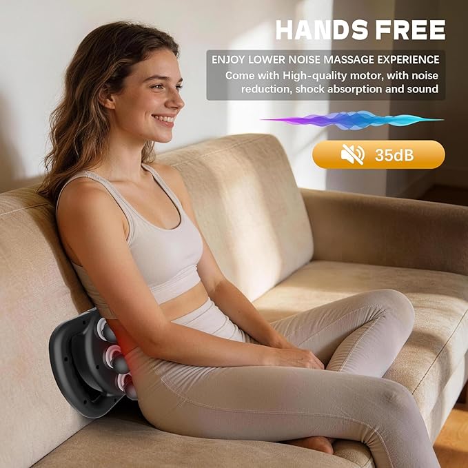 AdamPark 12-Head Deep Tissue Massager Gun, Electric Muscle Massager Handheld Massage Gun with 9 Modes Quiet Massager for Back Pain Full Body Muscle Pain Relief, Ideal Gifts for Women, Men