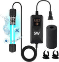 5W UV Light for Aquariums with 4 Timer Modes | UV-C Clean Light for Use in Sump Areas, Filters, Top Filter Boxes & Small Ponds – Keeps Fish Tanks Clear & Healthy