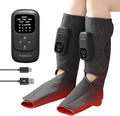 HuBDIC HubiCare Cordless Calf and Feet Massager with Heat and Air Compression for Circulation and Pain Relief, 5 Modes with 5 Intensities, Reduce Swelling, Muscles Relaxation Device (Black)