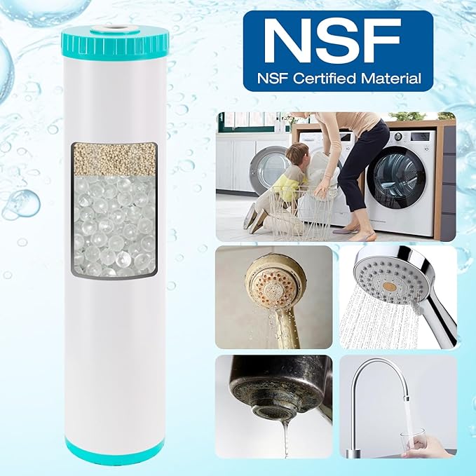 H&G Lifestyles Water Descaler Cartridge,Replacement for 20 x 4.5 Whole House Water Filtration System, Anti-Scale Filter,Polyphosphate Inhibitor Filter,Compatible with 20 Inches Filter Housing