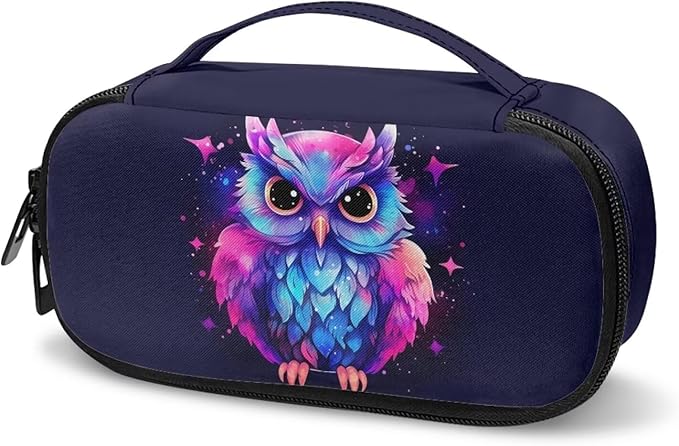 Cartoon Owl Insulin Cooler Travel Case, Handy Medication Insulated Diabetic Carrying Cooling Bag for Insulin Pen, Glucose Meter and Diabetic Supplies