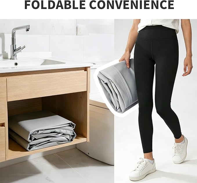 Inflatable Bathtub Adults - Blow Up Bathtub Adult for Indoor Shower Use, Portable Bathtub Adult with Cover, 62.2x37.4x17.72in, Light Grey
