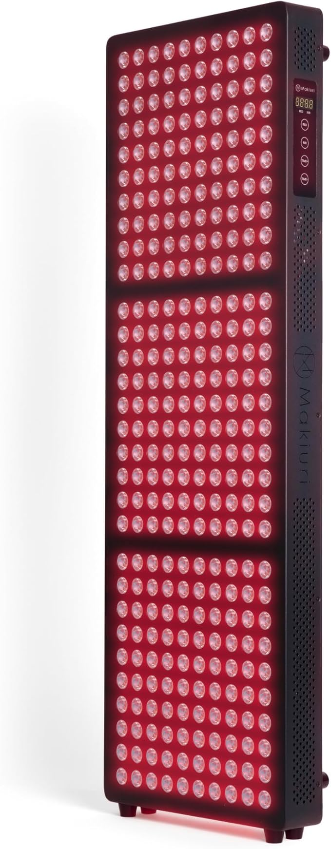 Makiuri Red Light Therapy Panel for Full Body | 630 nm, 660nm, 810nm, 830nm, 850nm | Clinical Grade Red & Near-Infrared LED Light Therapy (5 Wavelengths) | High Irradiance | Neptune (Black 300 LED)
