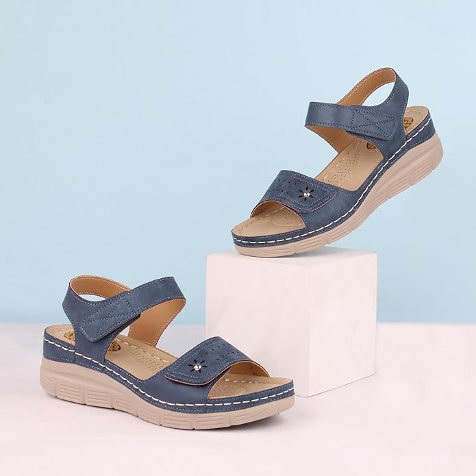 JABASIC Women Comfortable Sandals Orthotic Walking Sandals Orthopedic Arch Support Sandals