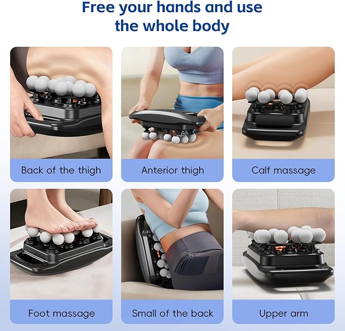 cotsoco 20-Head Massage Gun Set, Deep Tissue Percussion Massager with 9 Modes and 9 Intensities, Quiet Handheld Muscle Massager for Back, Shoulders, Legs, Foot & Body Pain Relief