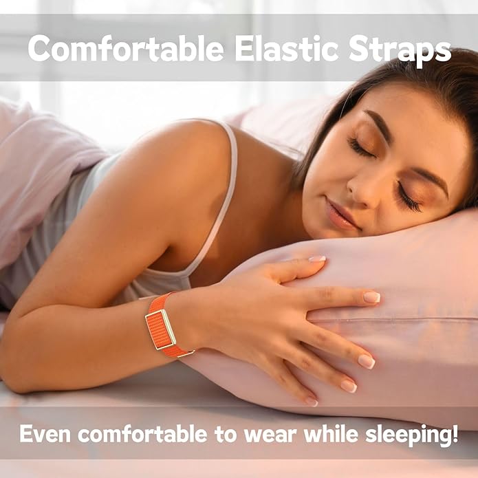 Vanet Nylon Straps Compatible for Polar Loop Bands/Polar 360 Replacement, Elastic Woven Strap Breathable Sport Adjustable Stretchy Braided Hook & Loop Wristbands for Visible Armband 2.0 [NO Tracker]
