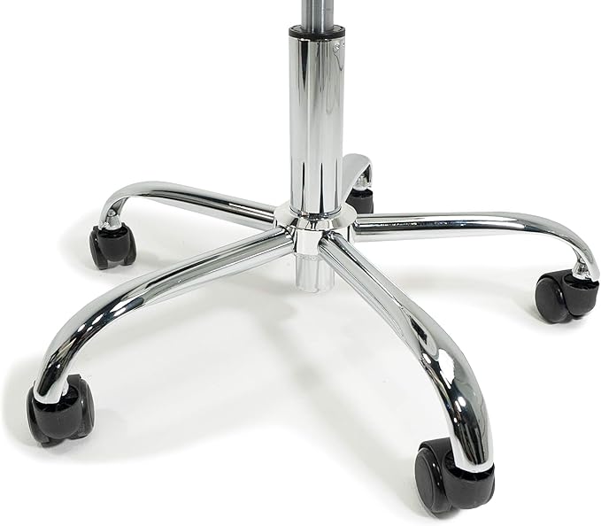 EARTHLITE Pneumatic Massage Salon Drafting Stool - No Leaking (vs. Hydraulic), Adjustable, Rolling, CFC-Free / Medical Spa Facial Chair