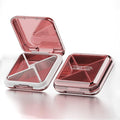 DUBSTAR Daily Pill Organizer,4 Compartments Portable Travel Small Pill Case, Pill Box for Purse Pocket to Hold Vitamins,Cod Liver Oil,Supplements and Medication (Red)