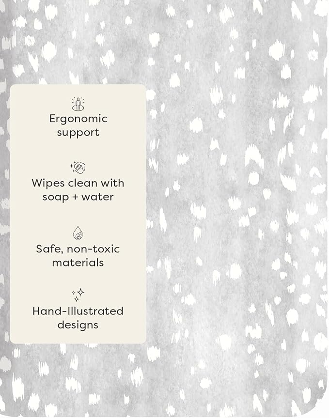 House of Noa Nama Standing Mat – Anti-Fatigue Cushioned Kitchen Mats for Floor | Ergonomic Bounce-Back Foam Kitchen Mats | Anti-Fatigue Mats for Kitchen & Standing | Fawn Silver | 22" x 36"