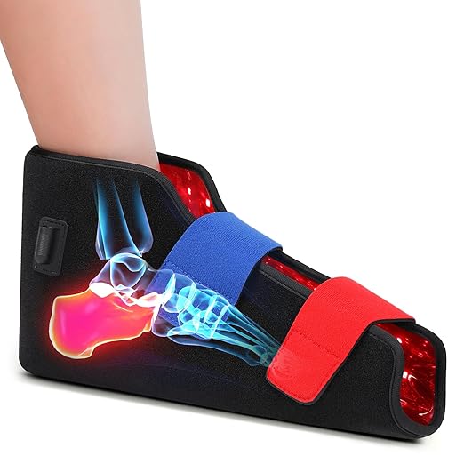 LIGHTIUM Red Light Therapy for Feet – FSA Eligible HSA Infrared Light Therapy Foot Wrap with 660nm Red & 850nm Near Infrared LEDs, Heat Therapy & Timer for Neuropathy, Joint, Ankle, Heel & Daily Foot Pain Relief