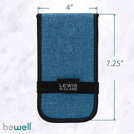 Lewis N. Clark Magnetic Folding Pill Organizer Supplement Case for OTC Medicine, Prescription Vitamins-14 Slots, Turquoise