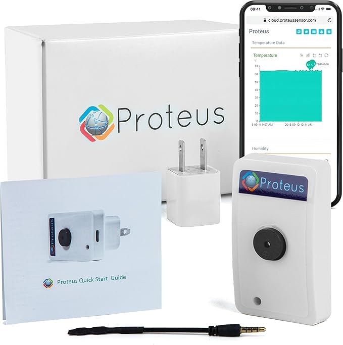 Proteus AMBIO - Wifi Temperature Humidity sensor with Buzzer and Email/Text Alerts