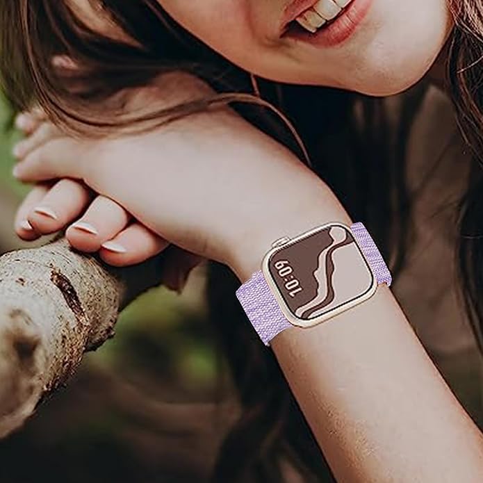 Lamshaw GTX12 Smart Watches Band, 22mm Breathable Nylon Woven Fabric Replacement Accessory Strap Compatible for Fitpolo GTX12, ENOMIR GTX12, Tensky GTX12, uaue T60, QXQ T60, QCOQ T60 Smart Watches