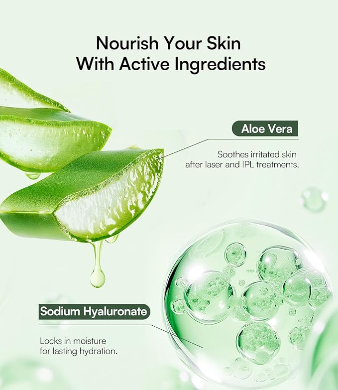 INIA Conductive Gel for Facial and Body Skin Care Machines – Hydrating Gel Primer with Hyaluronic Acid for Women and Men, 35.2 Fl Oz
