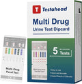 Drug Test Kit 5 Pack, Home Drug Tests, 6 Panel Drug Test Urine, Tests for Marijuana (THC),COC,OPI 2000,AMP,BZO,MET