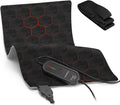 KozyOne Weighted Premium Heating Pad - Far Infrared & Negative Ion Therapy for Pain Relief in Back, Neck, Shoulders, Knees, 4 Heat Settings, Auto-Off, Machine Washable (12" x 24")