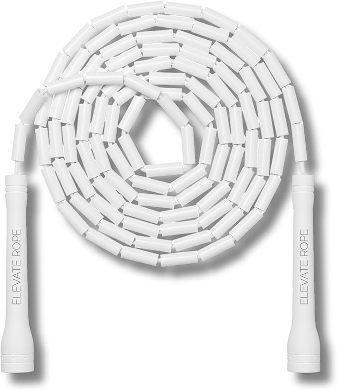 Elevate Rope Professional Beaded Jump Rope - 3m Adjustable, Quality Beads & Poly Cord - For Freestyle, Cardio & Tricks - All Levels & Indoor/Outdoor Use