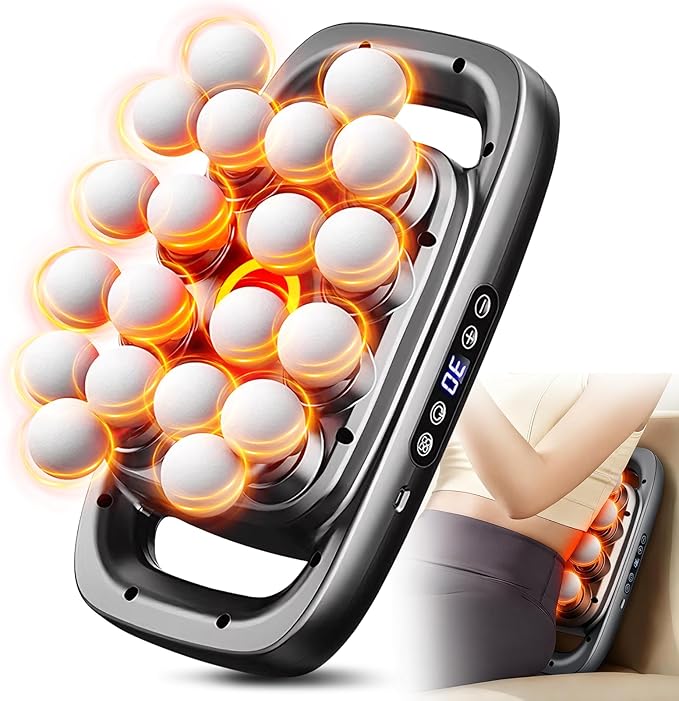 20 Head Massage Gun, Deep Tissue Percussion Back Massager with 3 Modes & 30 Intensities, Quiet Muscle Massage Pain Relief, Portable Percussion Massage Gun for Back, Neck, Shoulders, Legs, Waist, Body