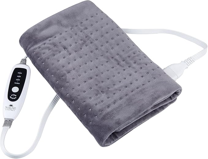 XL, King Size Heating Pad with 4 Heat Settings, Auto Shut-Off, Digital Controller, Machine Washable, Velvet Microplush, 10-Foot Cord